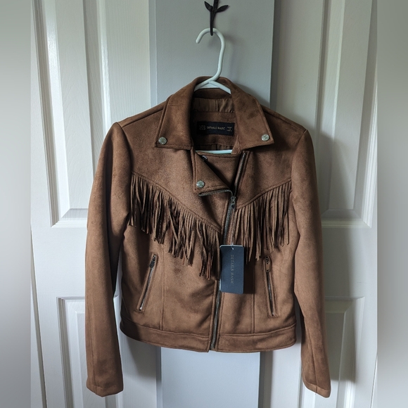 Suede Jacket with fringe - Picture 2 of 3